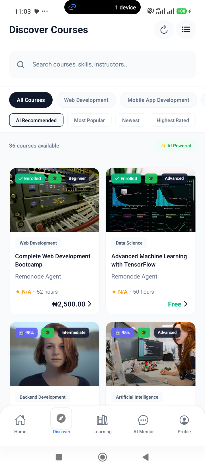 CourseProMax Mobile App